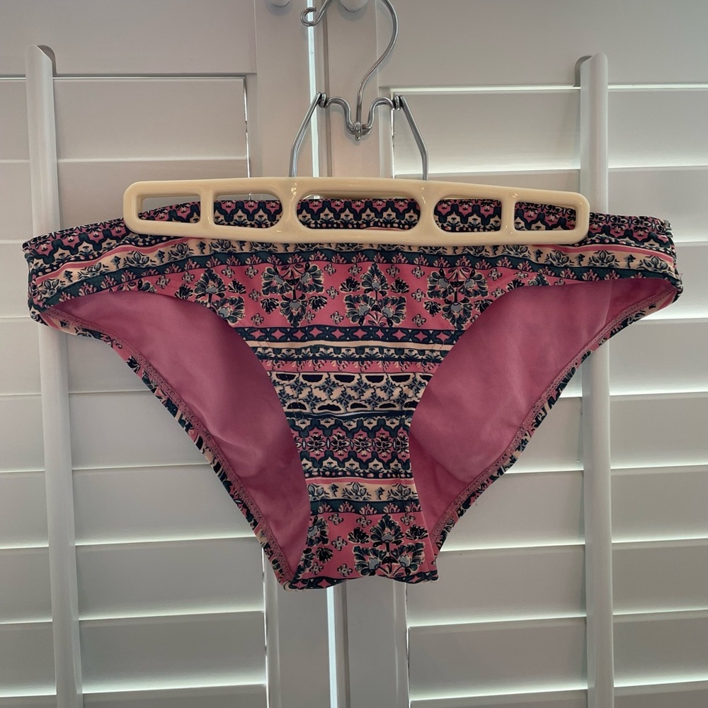 Mid Rise Ruched Bikini Bottom